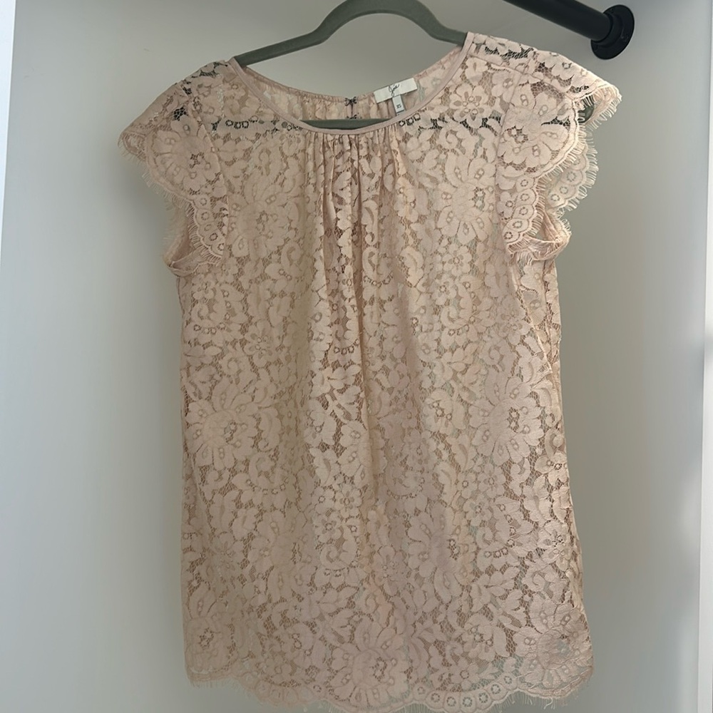 Joie Lace Shirt with bow detail